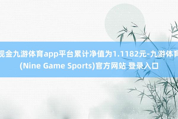 现金九游体育app平台累计净值为1.1182元-九游体育(Nine Game Sports)官方网站 登录入口