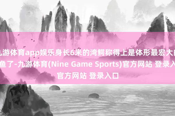 九游体育app娱乐身长6米的湾鳄称得上是体形最宏大的鳄鱼了-九游体育(Nine Game Sports)官方网站 登录入口
